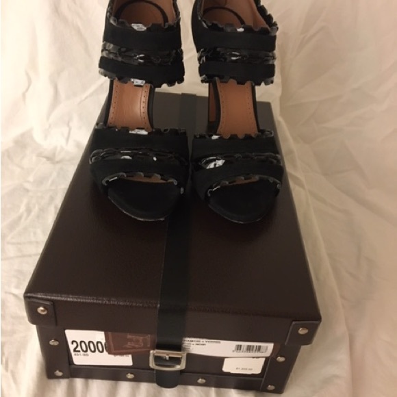 Azzedine Alaia black suede & patent leather heels size 38 - Picture 6 of 13
